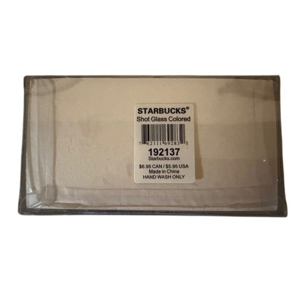 Vintage Starbucks Espresso Coffee Bar Bullseye Shot Glasses 2005 New - Picture 3 of 3